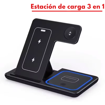 Estación de Carga Inalámbrica Plegable 3 en 1